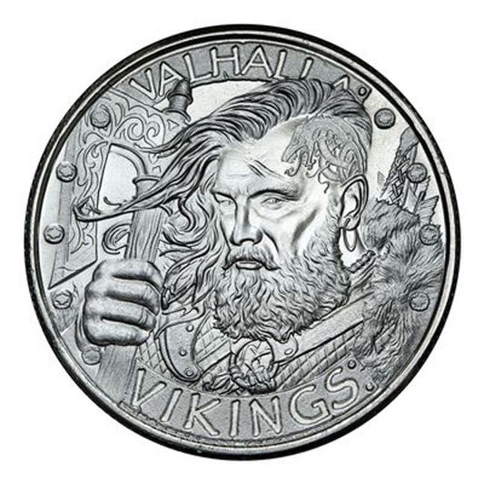 1 oz Silver The Vikings Round BU - Random Mint | GoldSilver360