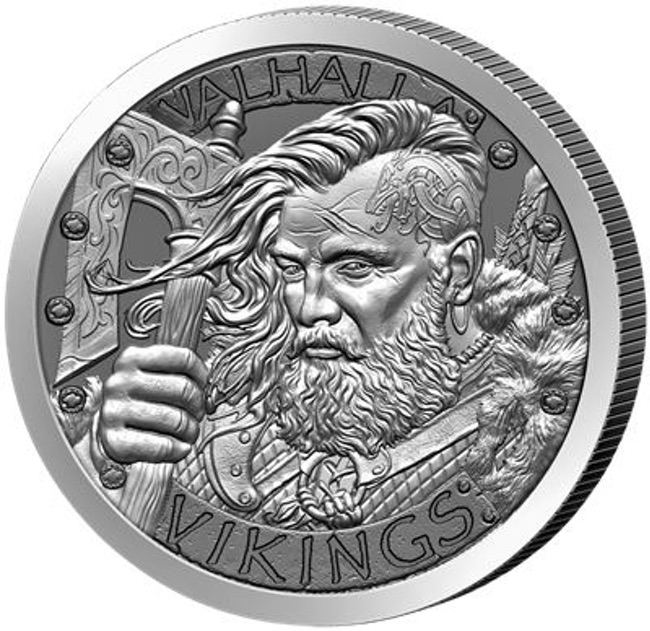 1 oz Silver The Vikings Round Antique - Random Mint | GoldSilver360